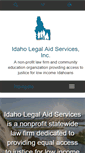 Mobile Screenshot of idaholegalaid.org